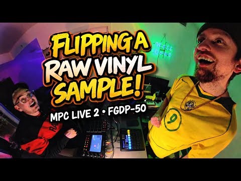 From Vinyl to Banger 🎶 Chopping Samples on MPC Live 2 + FGDP-50 Drums