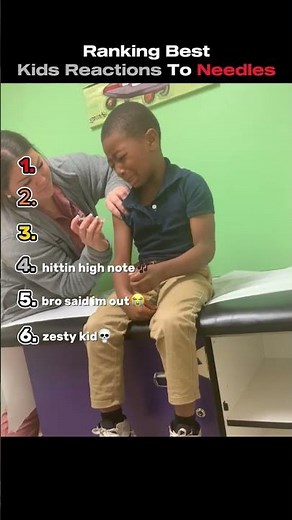 Ranking The Best Kid's Reaction To Needle
