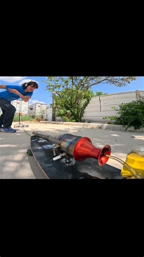 John! on Instagram: "Pulse jet powered skateboard"