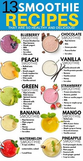 13 Healthy & Delicious Smoothie Recipes for Everyday Wellness
