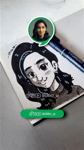 How I Turn Ambika Mod Into a Cute Chibi Character 🌹#drawing #tutorial #anime