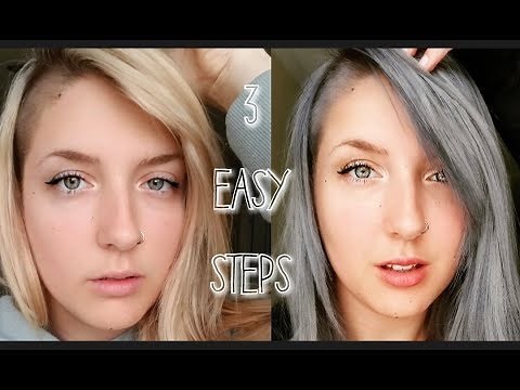 Blonde with Roots to Cool Gray/Silver | 3 Step Tutorial