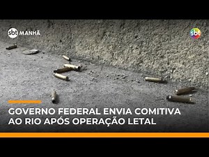 SBT Notícias/SBT Manhã: Governo federal envia comitiva ao Rio após megaoperação com 64 mortos