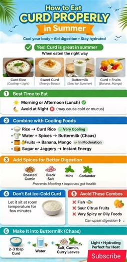 How to Eat Curd Properly in Summer | Stay Cool & Healthy