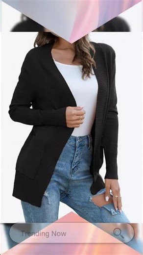 Open Front Knit Cardigan