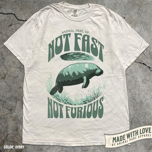 Not Fast Not Furious Manatee Vintage T Shirt, Funny Manatee Retro Shirt, Ocean Sea Life Shirt Manatee Graphic Tee, Save The Manatees - Etsy España