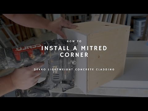 How to install a mitred corner