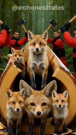 rescue american kitfox from gaint log #animals #rescue #funny #wildliferescue