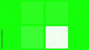 Loading Icon Animation on a Green Screen (Chroma Key) Background. Seamless Loop Animation 4k