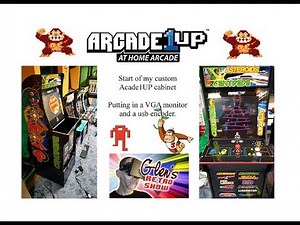 Arcade1UP 12 in 1 Conversion to an OLD VGA and USB encoder "test".
