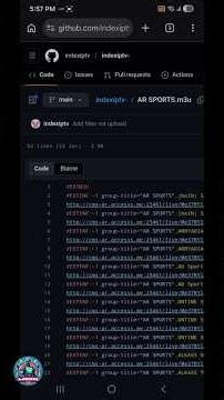 طريقة انشاء رابط m3u لملفات m3u الخاصه بك عن طريق github #iptv #github