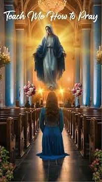 Beautiful Marian Prayer Lovely Lady Dressed in Blue Teach Me, Mother Mary, How to Pray