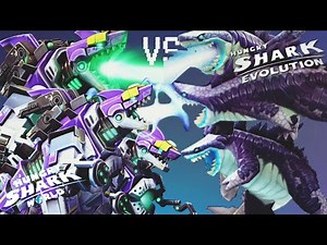New Mecha-Sharkjira vs Sharkjira ! - Hungry Shark World vs Hungry Shark Evolution