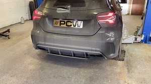 A45 amg with resonator and backbox mod #a45amg #a45 #cla45amg #gla45amg #mercedesamg #mercedes #mercedesuk | PCW Exhaust mods