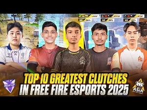 Top 10 GREATEST Clutches In FREE FIRE Esports 2025 | Best CLUTCH In Free Fire ESPORTS