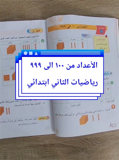 الأعداد من 100 إلى 999 — رياضيات الصف الثاني الابتدائي