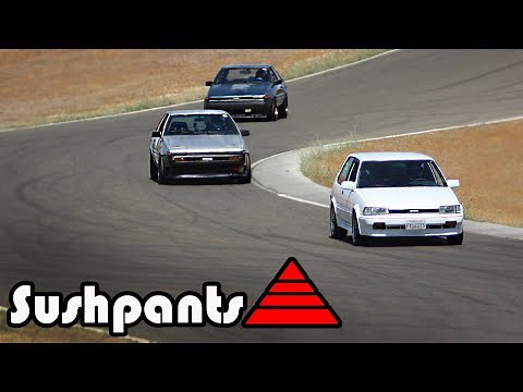 AE82 vs all the AE86's - Corolla Battle!