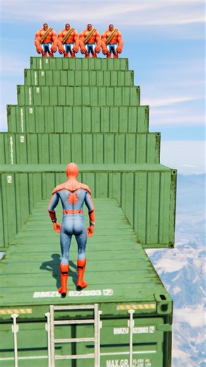 GTA 5 Epic Water Ragdolls Spiderman Jump/Fails Ep 1813 #shorts