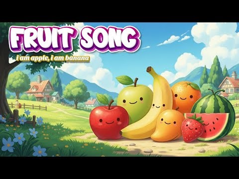 “Magical Village Fruits 🌈 |“Fruit Song for Kids 🍎🍌 | I Am Apple, I Am Apple”