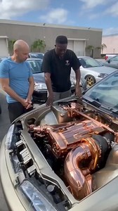 Fully Polished Copper RB25 S14 😈🖤 #turbocharger #turbo #turbocharged #racecar #flutter #superchar #engine #machining #cylinder #machineshop #repair #rebuild #automotive #carsoftiktok #mechanical #engineering #reels #carstips #tips #enginerepair #tire #tirerepair #ford #chevy #dodge #ram #trucks #liftedtrucks #diesel | BoostLogic