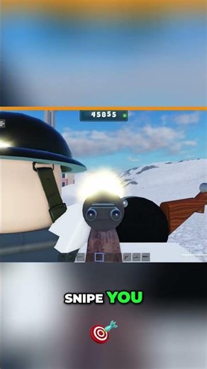 Trench Tactics on Roblox: Sniping Strategy #shorts