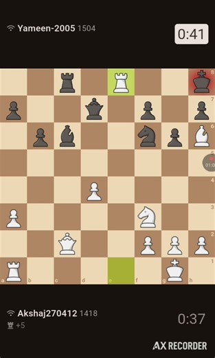 I was less on time but opponent blunder, and i won❤️🔥#chessgame