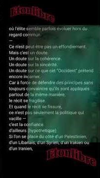 Instantané d’un Occident sous tension et si l’on se place de l'autre côté. #humanisme #justice #fyp