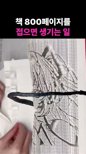 책 800페이지를 접으면 생기는 일 ㄷㄷ