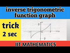 how to draw graphs of inverse trigonometric functions trick | inverse trigonometric function