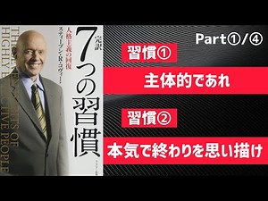 【7分で解説】7つの習慣①【第1の習慣・第2の習慣】