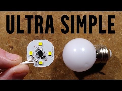 Minimalist LED bulb/lamp (with schematic)