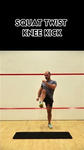 SQUAT TWIST KNEE KICK #challenge #motivation #sports #mobility #personaltrainer #power
