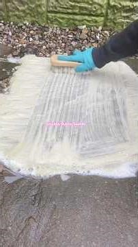 Fast Dirty Concrete Scrub ASMR ⚡ Coir Brush Cleaning Sounds