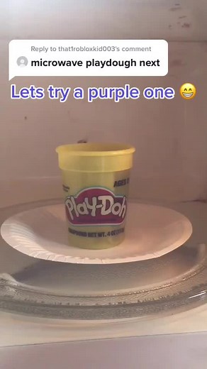 Microwaving Play-Doh Experiment: Purple Play-Doh Meltdown