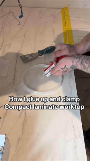 Our preferred way of joining compact laminate worktops #joiner #glasgow #worktops #compactlaminate | Timber Ninja