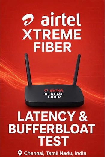 🚀 Airtel Xtreme Fiber Latency & Bufferbloat Test | A+ Grade Result! ⚡#airtel #internetspeed #latency
