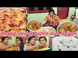 || BAKRID SPECIAL MUTTON DUM BIRIYANI || CHERRY SATHAKSHI ||