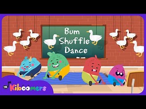 Bum Shuffle Dance - The Kiboomers Preschool Movement Songs for Circle Time - Videos For Kids