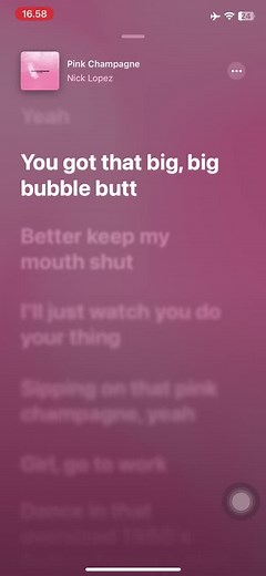 Pink Champagne Lyrics Video Playlist Spotify Apple Music