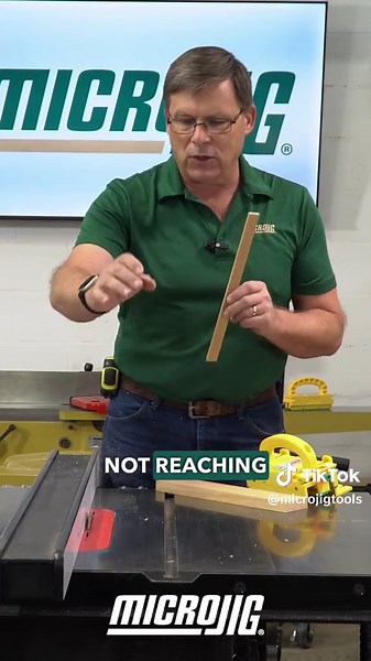 The GRR-RIPPER™ 3D Pushblock is engineered to give you the most accurate cuts possible while protecting your hands at all times. No other pushblock offers this level of precision, control, and safety. Make difficult cuts with ease and prevent kickback like never before. #grrripper #microjig #microjigtools #tablesawsafety #woodworking #tools #worksafer