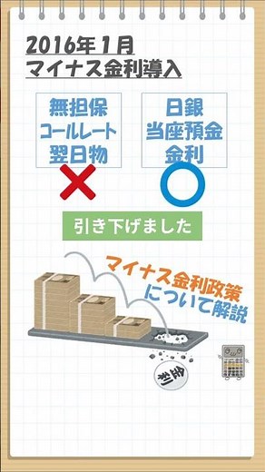 【解説】マイナス金利とは?? 日本の金融政策について 1分で解説！【大人の勉強会】#shorts