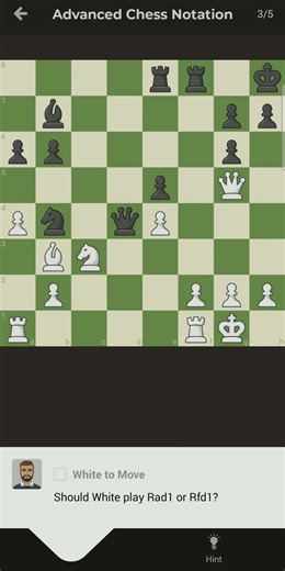 Advanced Chess Notation - Reading the Board - Chess Challenges 12-7 - USE PAUSE BUTTON