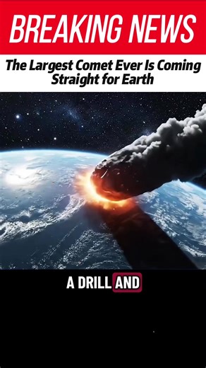 The Largest Comet Ever Is Coming Straight for Earth#news #fyp #foryou #tiktok #fypシ (2)