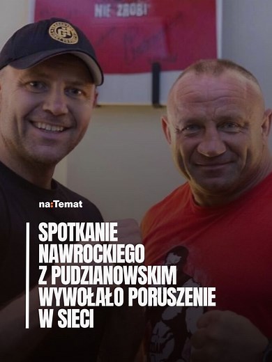 Pudzianowski trenuje z Nawrockim, Sikorski komentuje