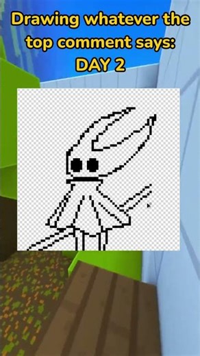 Drawing HORNET from SILKSONG! #pixelart #silksong #dublagem @VillageLSC