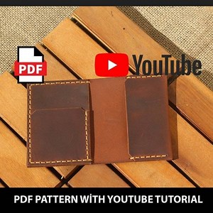Template Bifold Wallet, Card Holder Pattern, Card Case Pdf - Etsy