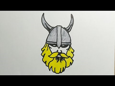 how to draw viking#drawings for children