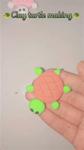 Cute Clay Turtle 🐢 | Easy DIY Clay Craft Tutorial for Beginners