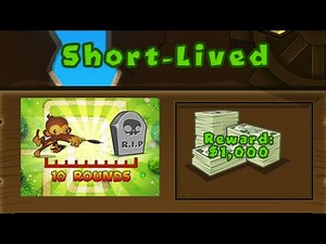 BTD5 Mobile "Short-Lived" Special Mission NAPS NLL Walkthrough