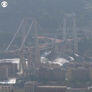 1.9K views · 19 reactions | The remaining parts of the Morandi Bridge in Genoa, Italy were demolished in a controlled explosion on Friday. A section of the bridge collapsed last year, killing 43 people. | CBS 2 Boise | Facebook